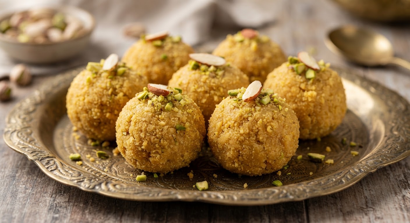 Besan Laddoo Box — Roasted gram flour laddoo